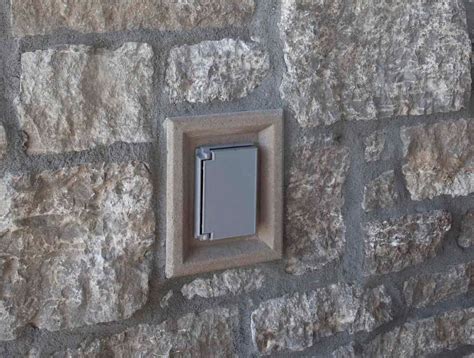 masonry junction box|electrical box for stone wall.